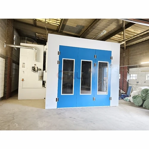 Nosso técnico orientou a montagem da cabine de pintura em Londres, Inglaterra